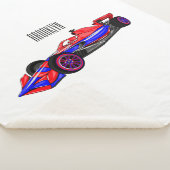 Couverture Sherpa Illustration de voiture de course professionnelle (3/4)
