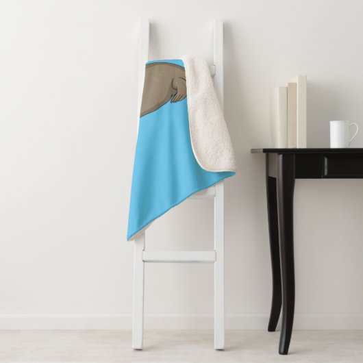 Couverture Sherpa Illustration de Walrus (En situation)