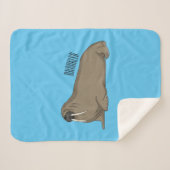 Couverture Sherpa Illustration de Walrus (Devant (Horizontal))