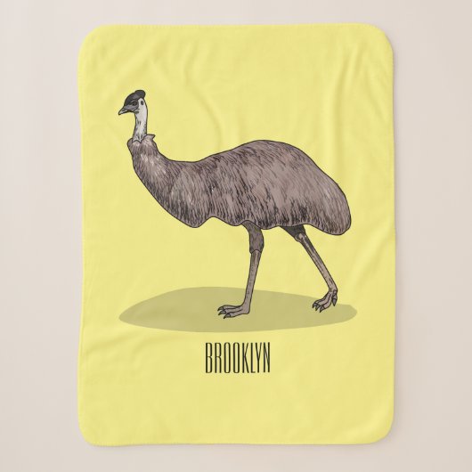 Couverture Sherpa Illustration d'Emu bird (Devant)