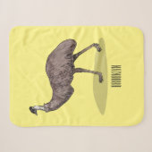 Couverture Sherpa Illustration d'Emu bird (Devant (Horizontal))