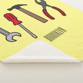 Couverture Sherpa Illustration des outils de menuiserie (3/4)