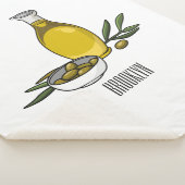 Couverture Sherpa Illustration d'huile d'olive (3/4)