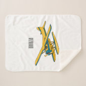 Couverture Sherpa Illustration d'hydravion (Devant (Horizontal))