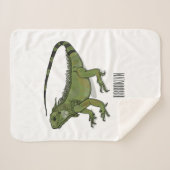 Couverture Sherpa Illustration d'Iguana (Devant (Horizontal))