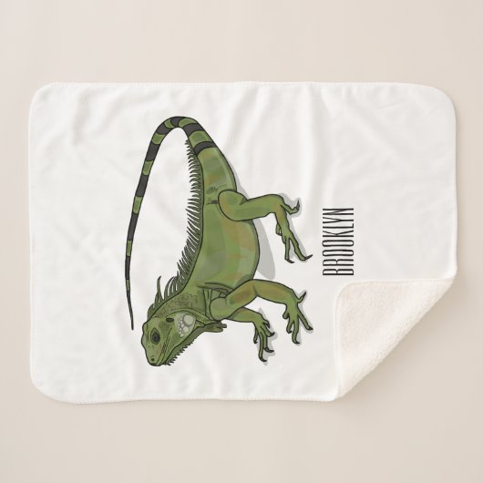 Couverture Sherpa Illustration d'Iguana (Devant (Horizontal))