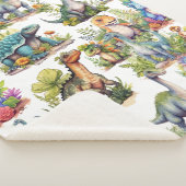 Couverture Sherpa Illustration Dinosaure (3/4)