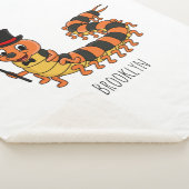 Couverture Sherpa Illustration drôle de dessin animé centipede (3/4)