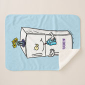 Couverture Sherpa Illustration drôle de réfrigérateur (Devant (Horizontal))