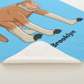 Couverture Sherpa Illustration drôle de singe proboscis (3/4)
