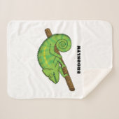 Couverture Sherpa Illustration du caméléon de la parson (Devant (Horizontal))