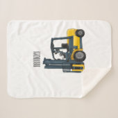 Couverture Sherpa Illustration du chariot élévateur (Devant (Horizontal))