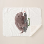 Couverture Sherpa Illustration du dragon de Komodo (Devant (Horizontal))