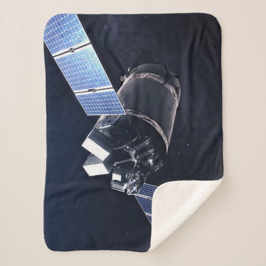 Couverture Sherpa Illustration Du Dragon Xl Spacecraft. (Devant)