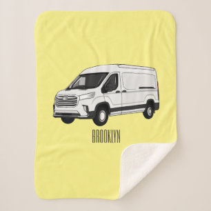 Couverture Sherpa Illustration du fourgon de livraison