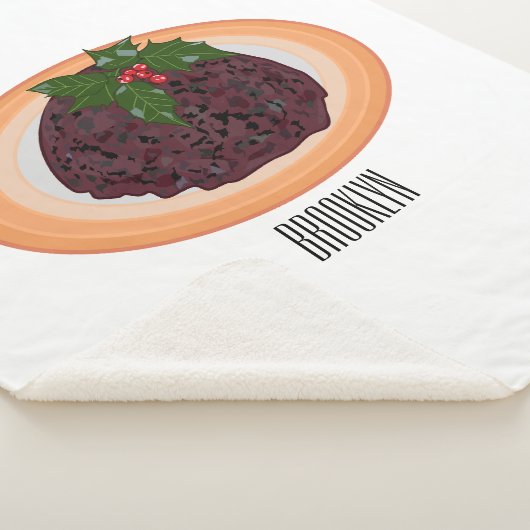 Couverture Sherpa Illustration du pudding de Noël (3/4)