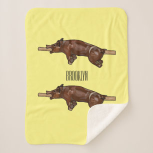 Couverture Sherpa Illustration du rôti de porc / rôti de porc