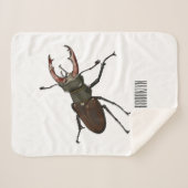 Couverture Sherpa Illustration du scarabée de stade (Devant (Horizontal))