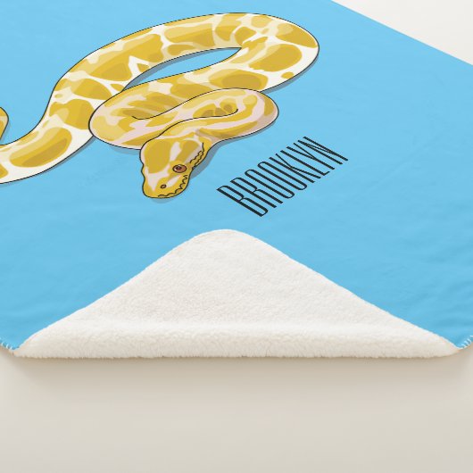 Couverture Sherpa Illustration du serpent python birman (3/4)
