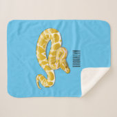 Couverture Sherpa Illustration du serpent python birman (Devant (Horizontal))