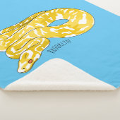 Couverture Sherpa Illustration du serpent python birman (3/4)