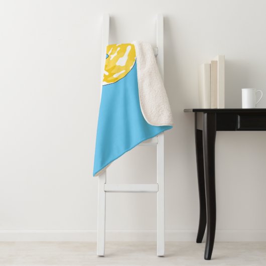 Couverture Sherpa Illustration du serpent python birman (En situation)