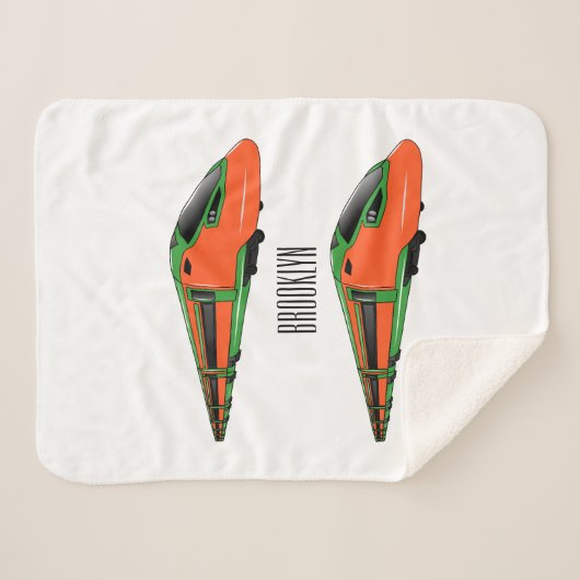 Couverture Sherpa Illustration du train à balles (Devant (Horizontal))