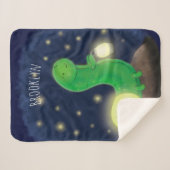 Couverture Sherpa Illustration du ver vert mou (Devant (Horizontal))