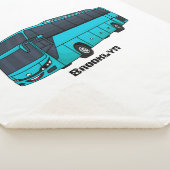Couverture Sherpa Illustration d'un autobus à passagers moderne (3/4)