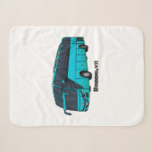 Couverture Sherpa Illustration d'un autobus à passagers moderne (Devant (Horizontal))
