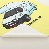 Couverture Sherpa Illustration d'un campervan heureux (3/4)