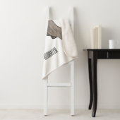 Couverture Sherpa Illustration d'un chien hound afghan (En situation)