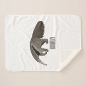 Couverture Sherpa Illustration d'un dessin animé d'Anteater (Devant (Horizontal))