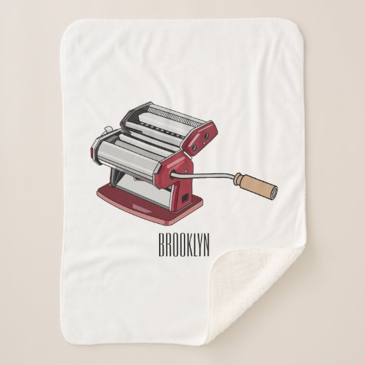 Couverture Sherpa Illustration d'un fabricant de pâtes alimentaires (Devant)