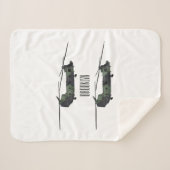 Couverture Sherpa Illustration d'un hélicoptère de l'armée de Chinoo (Devant (Horizontal))