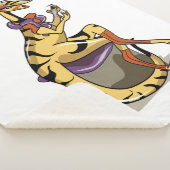 Couverture Sherpa Illustration D'Un Iguanodon Qui Polit Ses Ongles. (3/4)