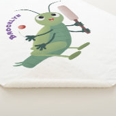 Couverture Sherpa Illustration d'un insecte du cricket vert mou (3/4)