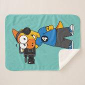 Couverture Sherpa Illustration D'Un Opérateur De Caméra Parasaurolop (Devant (Horizontal))