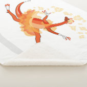 Couverture Sherpa Illustration D'Un Raptor Danseur Ballerina. 2 (3/4)