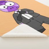 Couverture Sherpa Illustration D'Un Transporteur Pachycéphalosaure. (3/4)