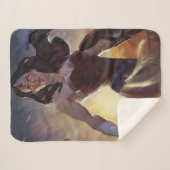 Couverture Sherpa Illustration d'une femme en crise infinie (Devant (Horizontal))