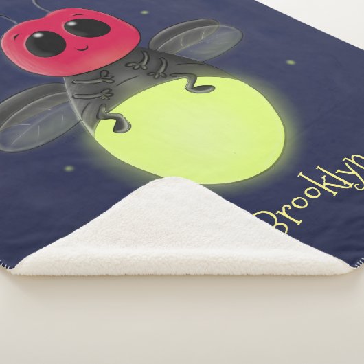 Couverture Sherpa Illustration d'une luciole à éclair mignon (3/4)