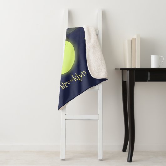 Couverture Sherpa Illustration d'une luciole à éclair mignon (En situation)