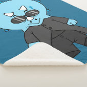 Couverture Sherpa Illustration D'Une Matrice Tricératops. (3/4)