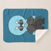 Couverture Sherpa Illustration D'Une Matrice Tricératops. (Devant (Horizontal))