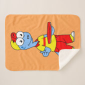 Couverture Sherpa Illustration D'Une Personne Qui Livrait Le Brontos (Devant (Horizontal))