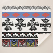 Couverture Sherpa Illustration ethnique des Amérindiens (Devant (Horizontal))