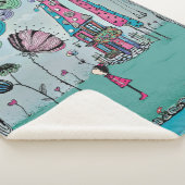 Couverture Sherpa Illustration Fille Fantaisiste (3/4)