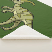 Couverture Sherpa Illustration Mignonne D'Un Parasaurolophus Dinosau (3/4)