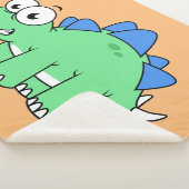 Couverture Sherpa Illustration Mignonne D'Un Stegosaurus. 2 (3/4)